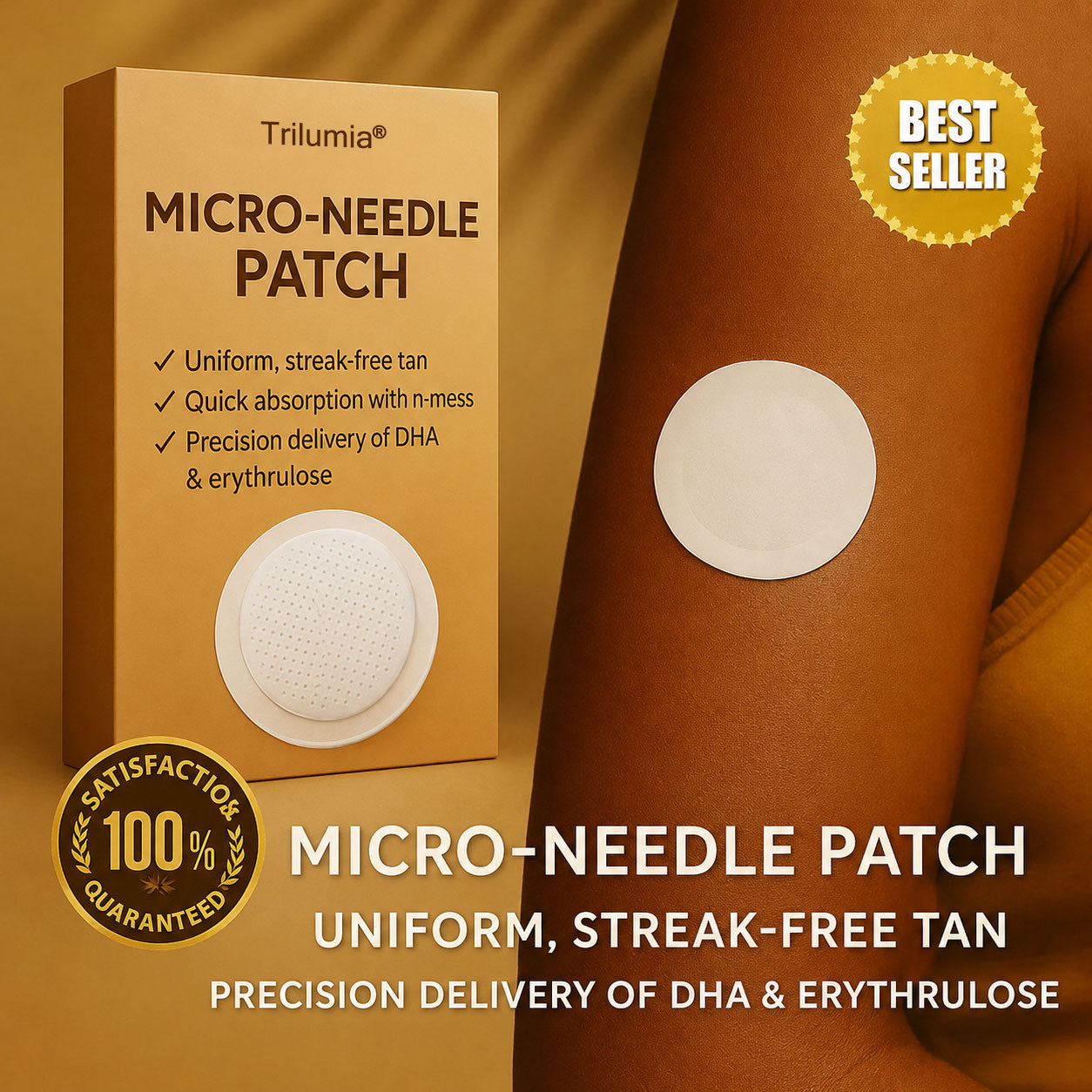 Up to 85% OFF Trilumia® SunFree Tanning Patch 🤎 UV-Free Golden Bronze✨ 14-Day Natural Glow✅