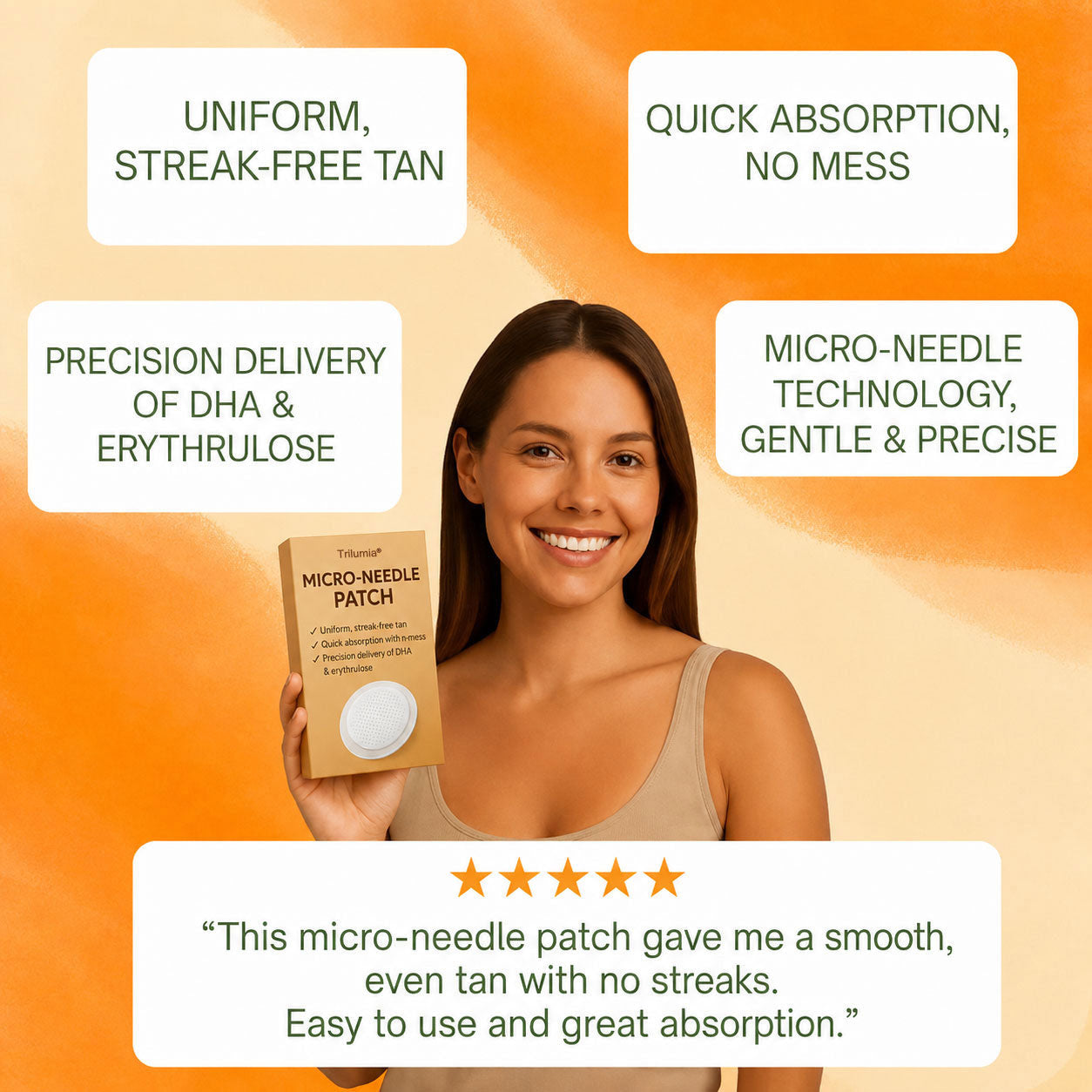 Up to 85% OFF Trilumia® SunFree Tanning Patch 🤎 UV-Free Golden Bronze✨ 14-Day Natural Glow✅