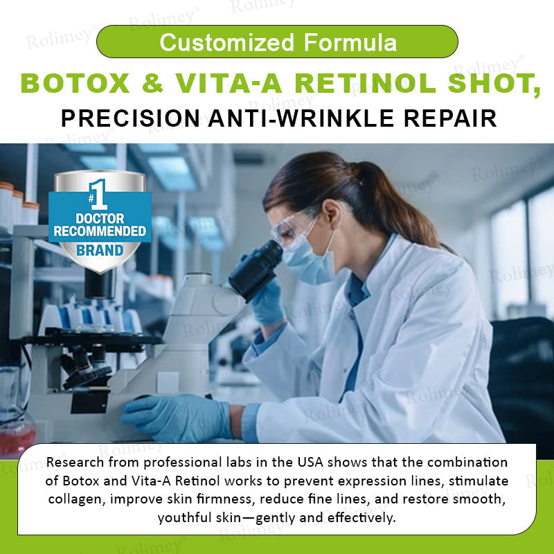 🍁👨‍⚕️Made and shipped from Canada 💫Rolimey® Botox & Vita-A Retinol Shot Wrinkle-Lift Tightening cream - Last Day Promotion 70% OFF