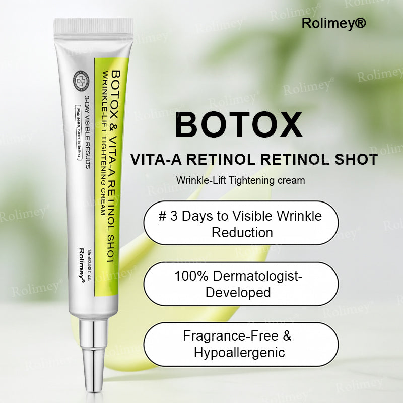 🍁👨‍⚕️Made and shipped from Canada 💫Rolimey® Botox & Vita-A Retinol Shot Wrinkle-Lift Tightening cream - Last Day Promotion 70% OFF