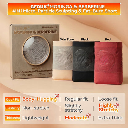 ✅ Official Brand Store | 🌴 GFOUK® 2026 Moringa & Berberine 4-in-1 Micro-Particle Sculpting & Fat-Burning Shorts