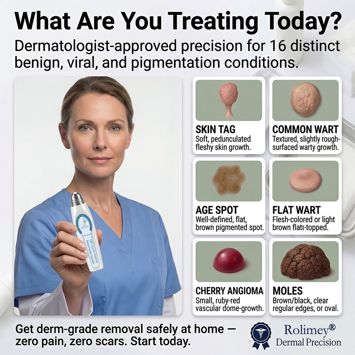 🏆🇨🇦 Official Canada Store | Rolimey® 7-Day Skin Tag & Blemish Roll-On – Painless & Scar-Free