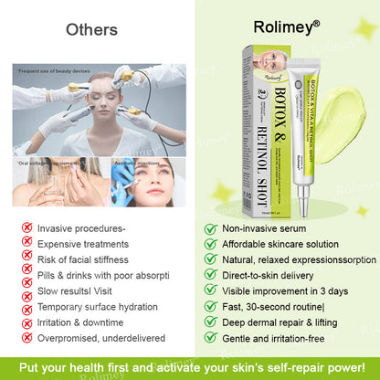 🍁👨‍⚕️Made and shipped from Canada 💫Rolimey® Botox & Vita-A Retinol Shot Wrinkle-Lift Tightening cream - Last Day Promotion 70% OFF